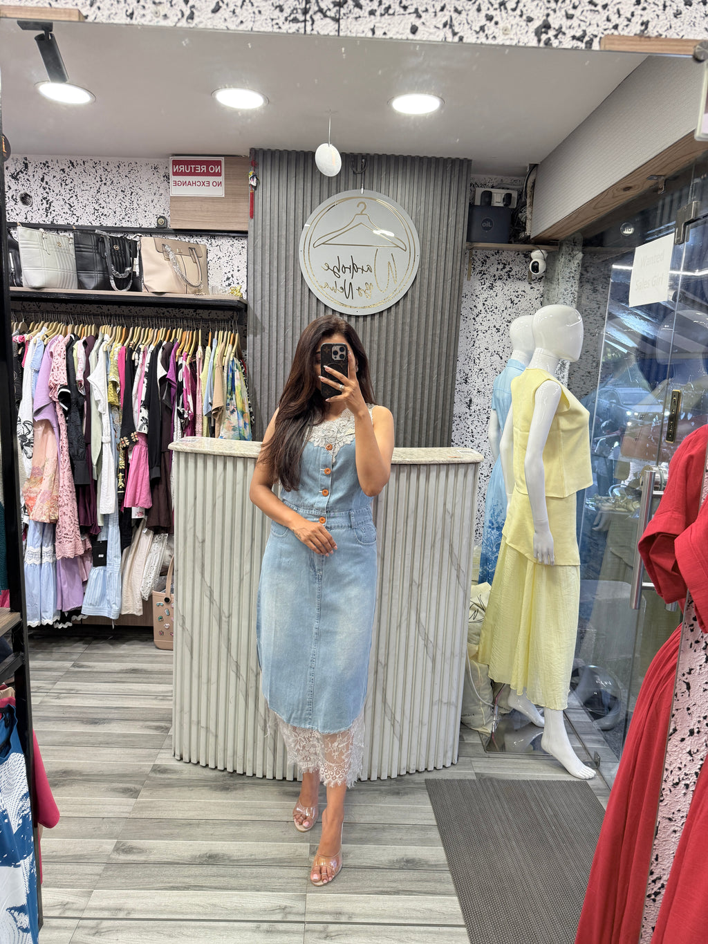 Denim Long Dress