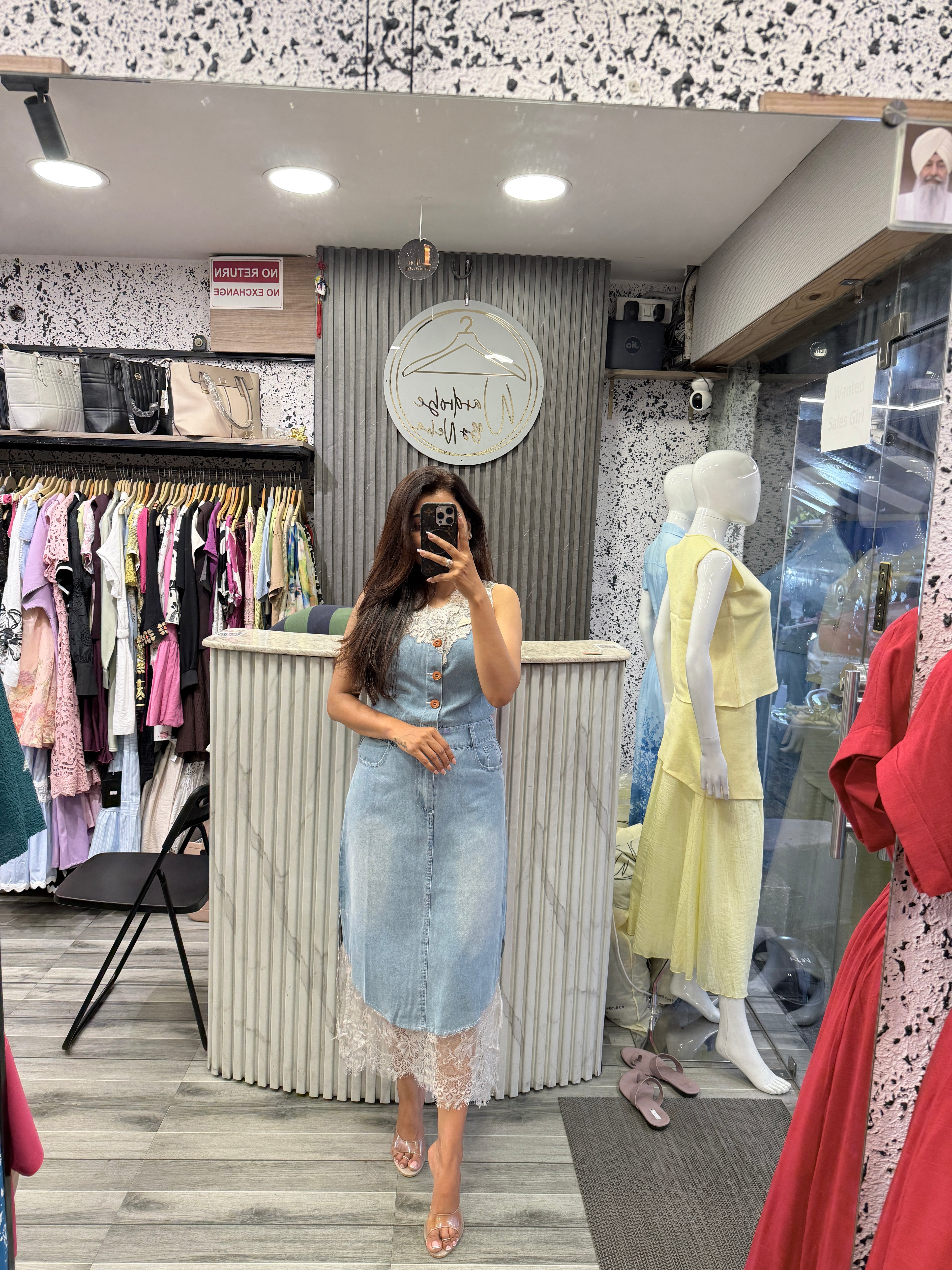 Denim Long Dress