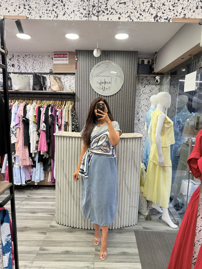Denim Long Dress