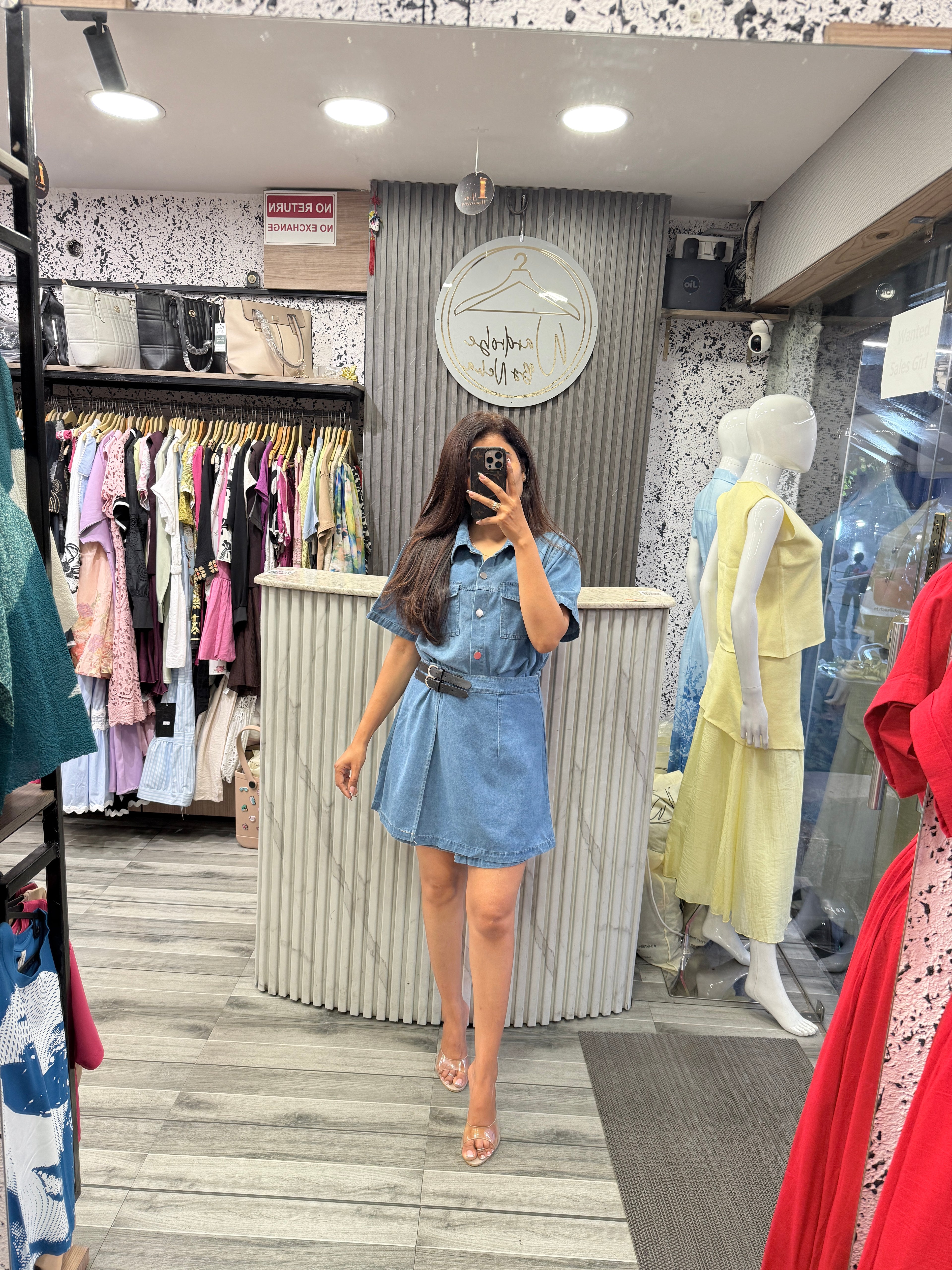 Classic Denim Short Dress