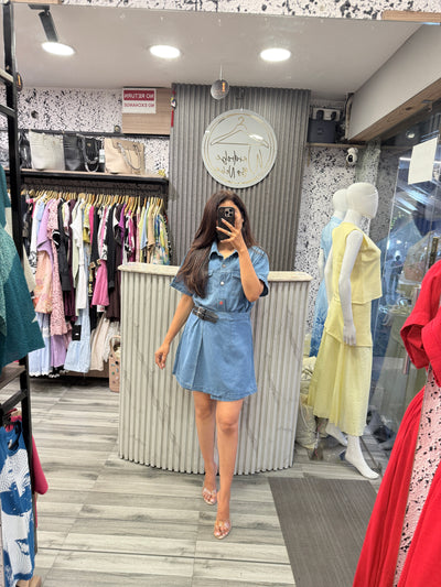 Classic Denim Short Dress