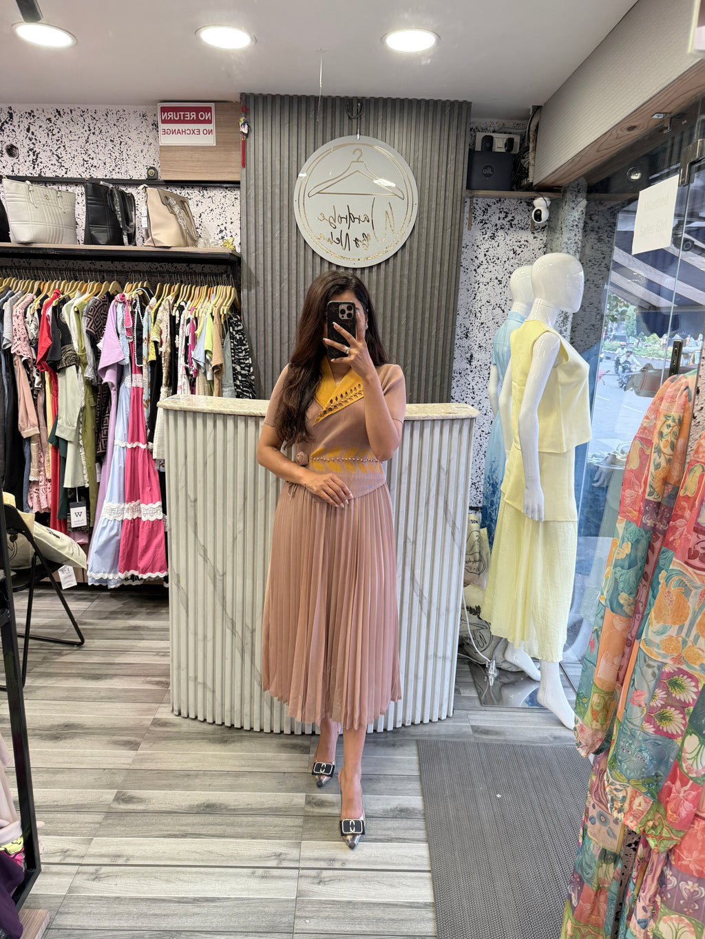 Bamboo Fabric Black Dress