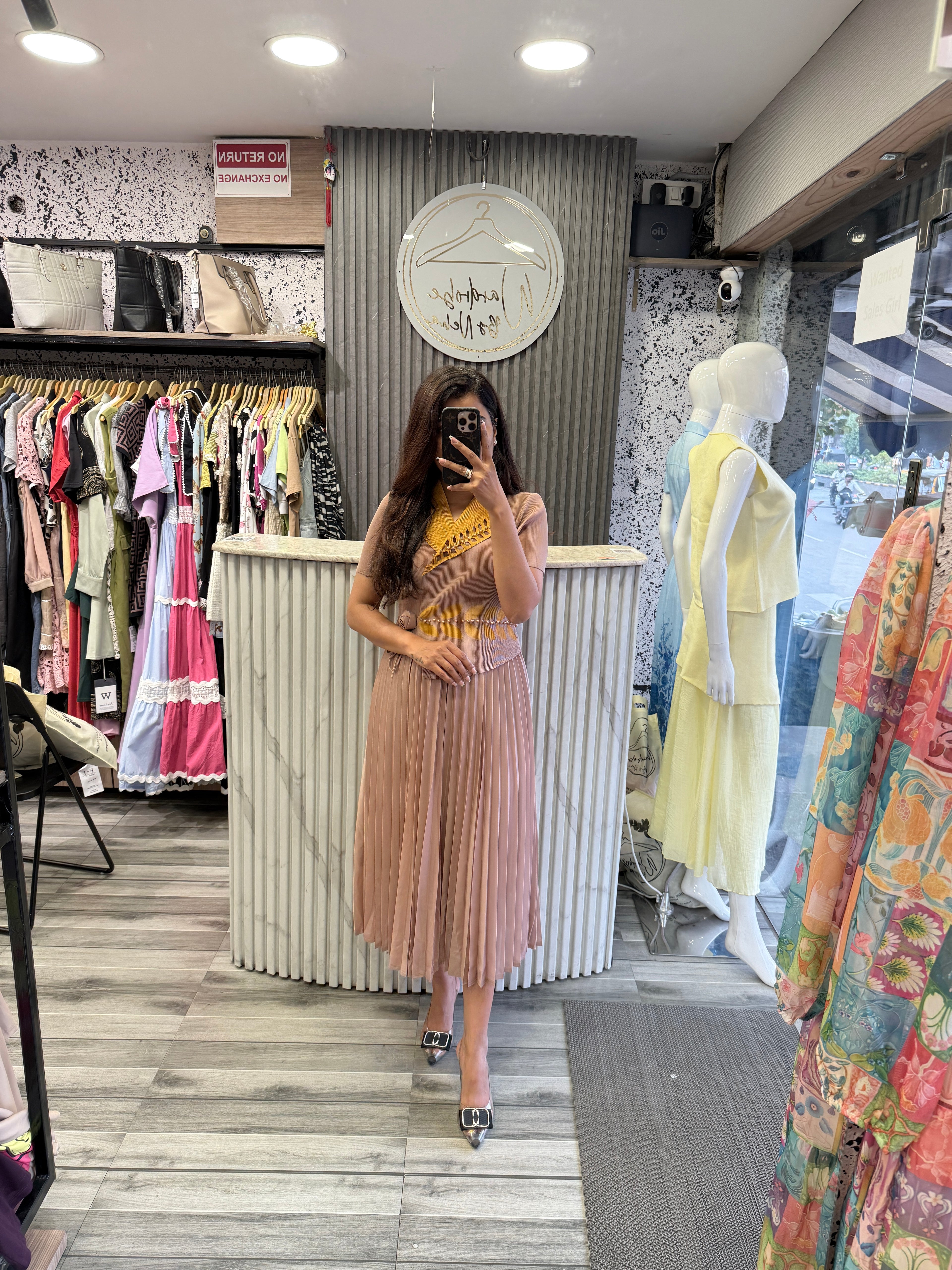 Bamboo Fabric Black Dress