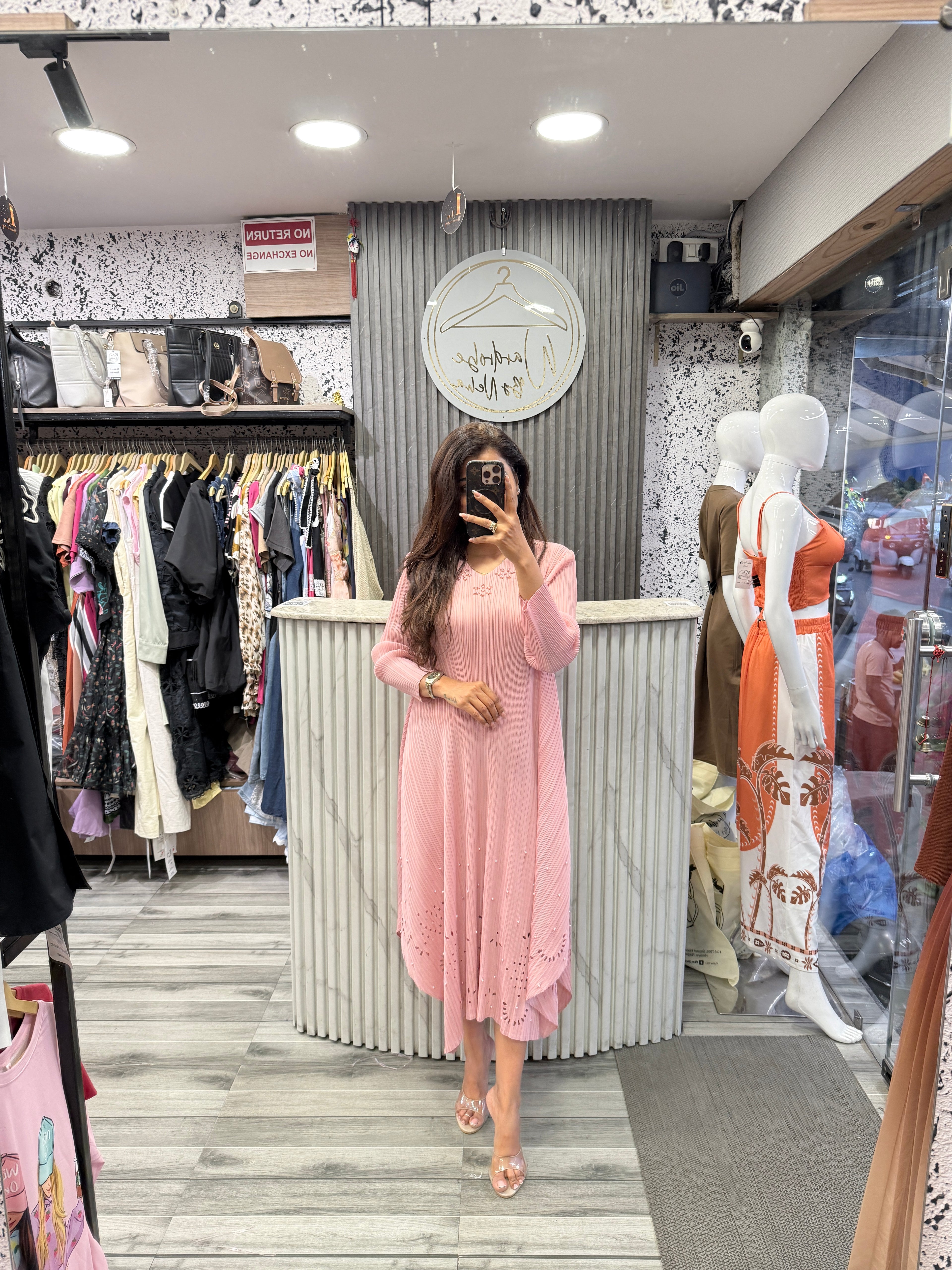 Blush Pink Pleated Co-Ord Set