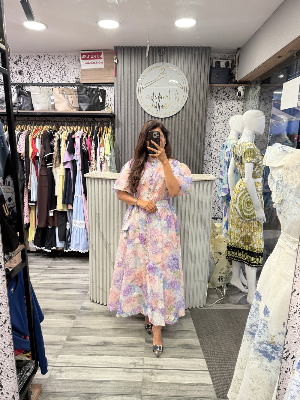 Kaira Multi Colour Tissue Dress