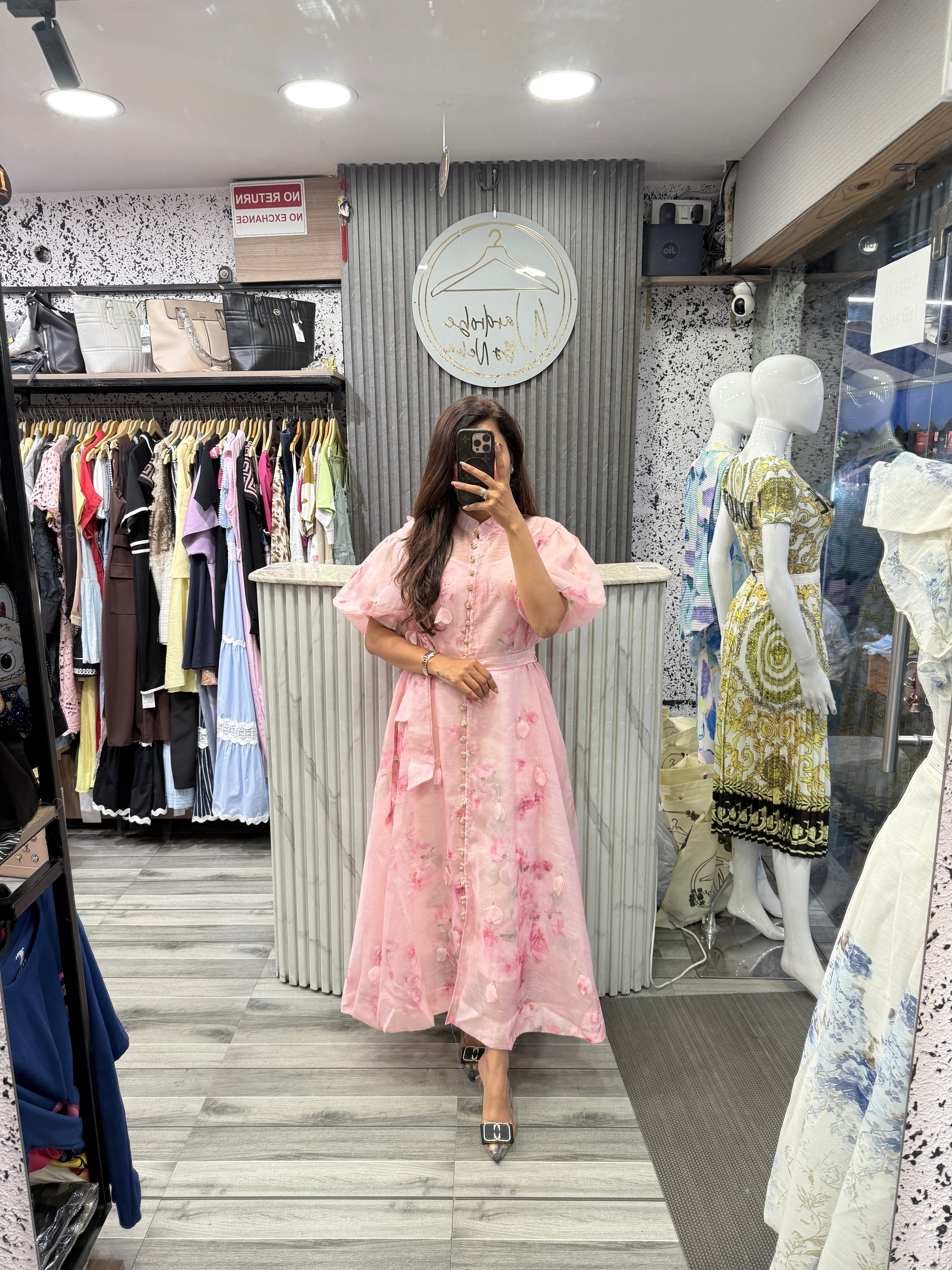 Kaira Multi Colour Tissue Dress