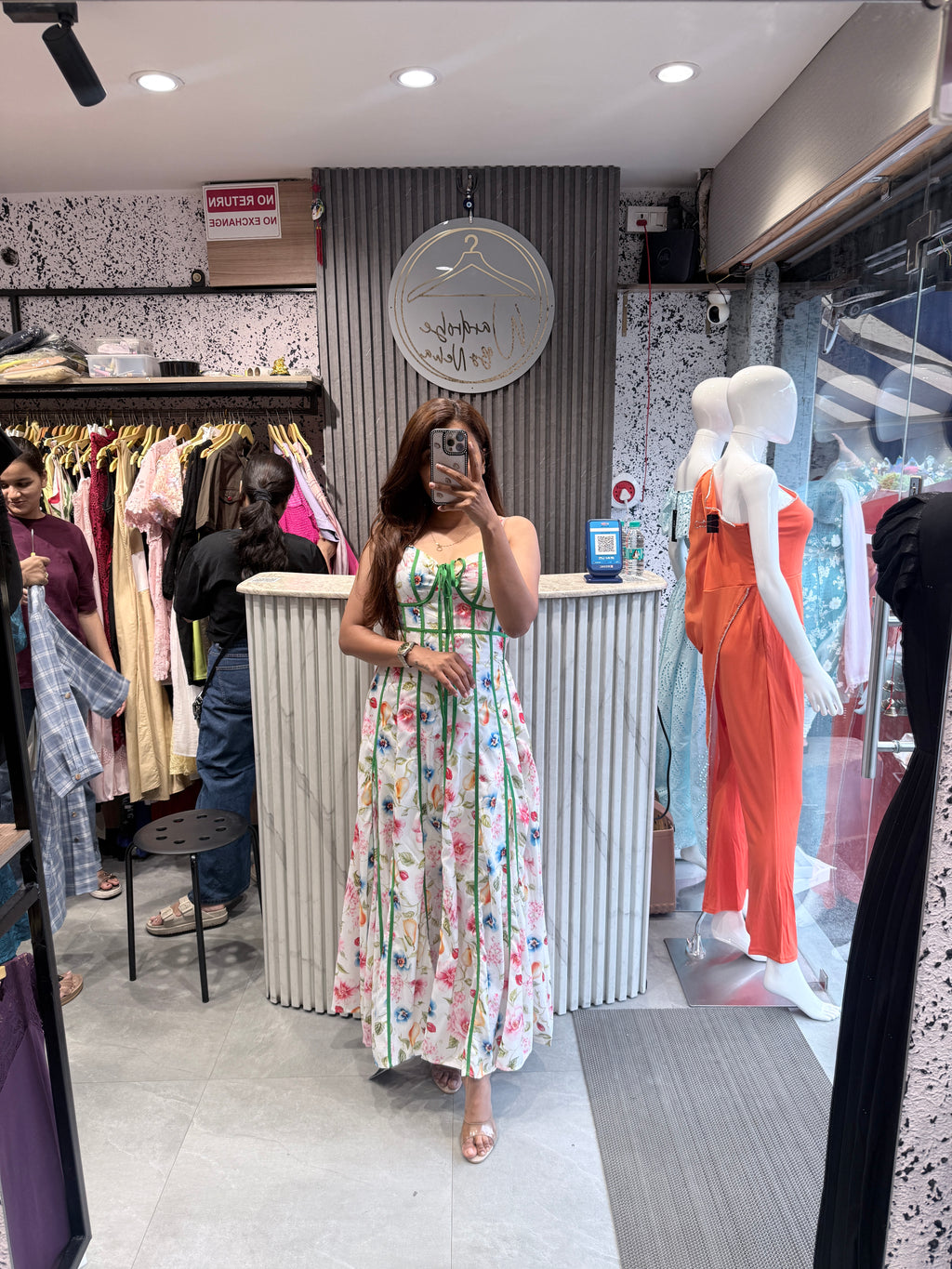 Floral Corset Bodice Maxi Dress
