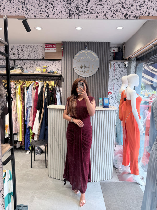 Glamorous Ruched Maxi Dress