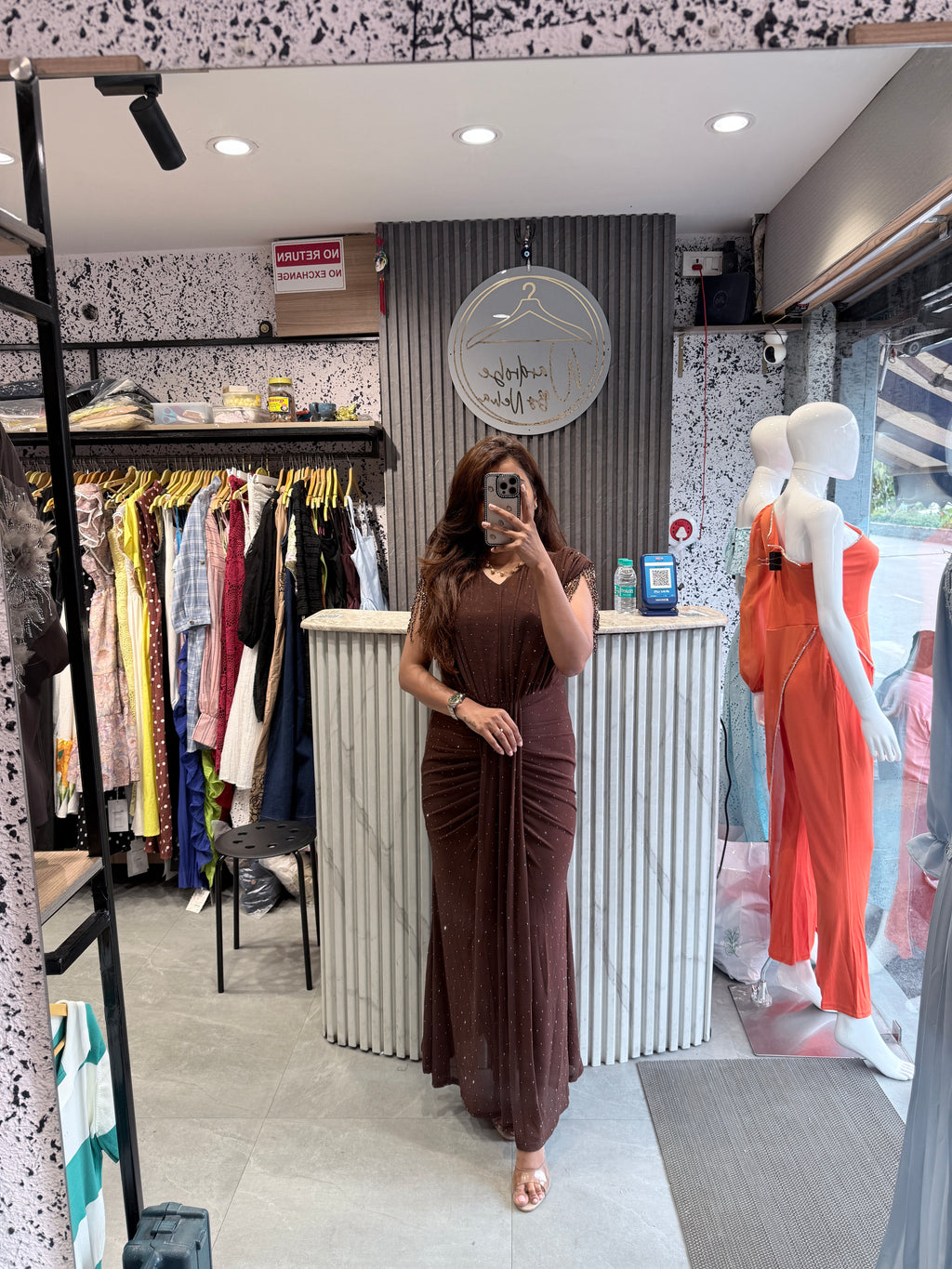 Glamorous Ruched Maxi Dress